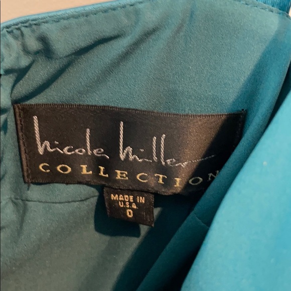 Nicole Miller Dark Turquoise Cocktail dress - Picture 3 of 3